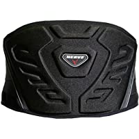 Faja lumbar sólida para moto- reforzada- con forro polar- flexible- elástica- cierre de velcro- deportiva- protectora